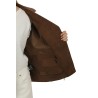 Giubbino The Jackie Gaia in Suede Marrone